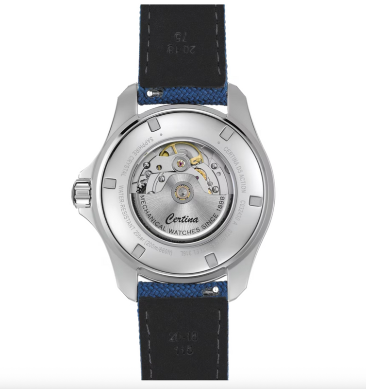 DS Action Day Date Powermatic 80 Blue dial / Blue Strap | Blue Dial