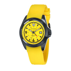 Dufaux GMT Yellow / Silicone | Yellow Dial