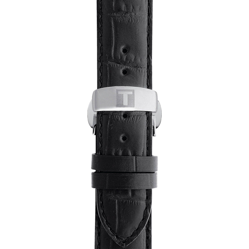 Le Locle Powermatic 80 Black / Leather | Silver Dial