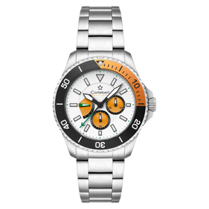 Cortebert Toulon Multifunction White / Stainless Steel | White Dial