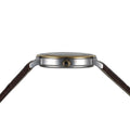 Lexington Series brown band/gold white | White Dial