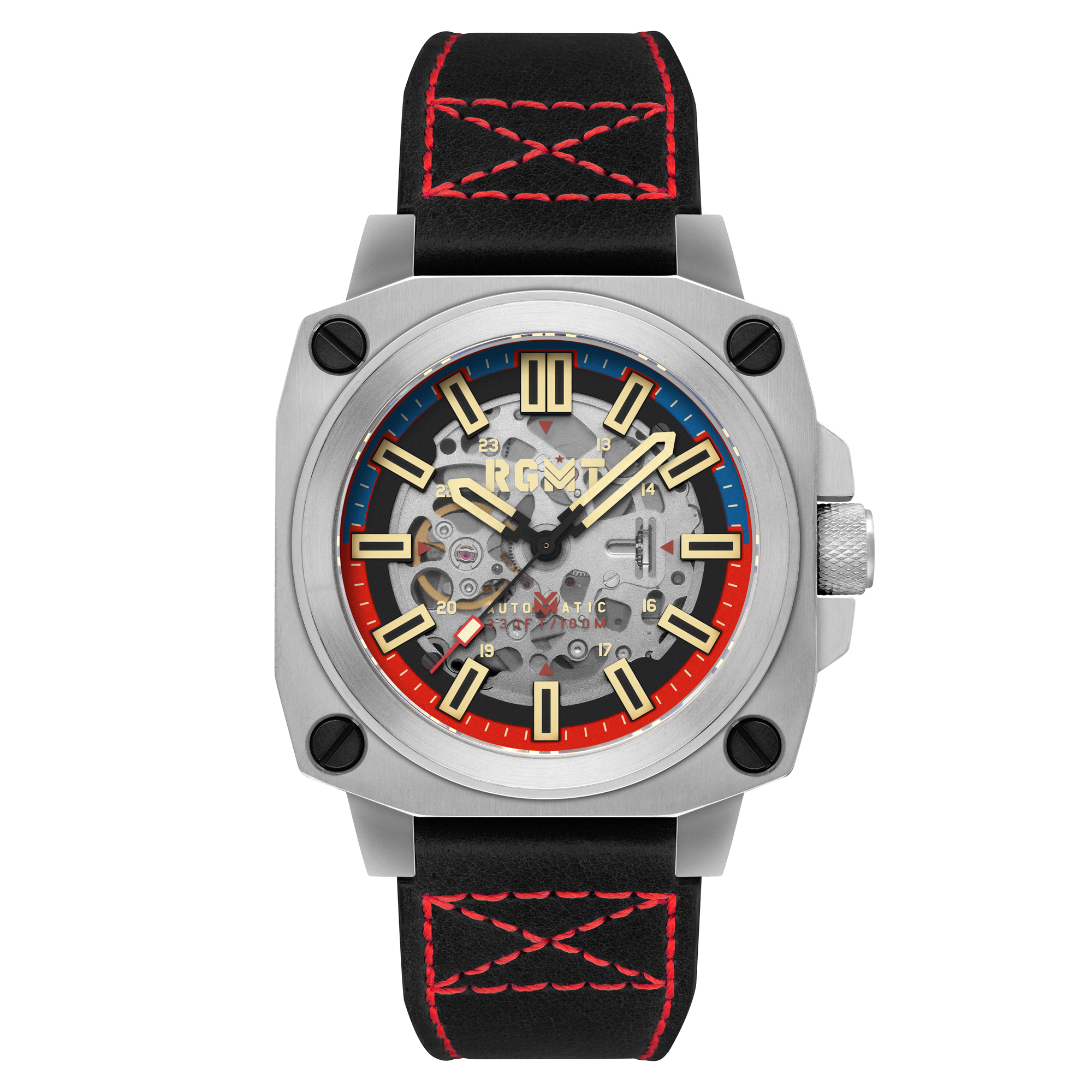 Altimeter Skeleton Automatic Black / Leather | Black Dial
