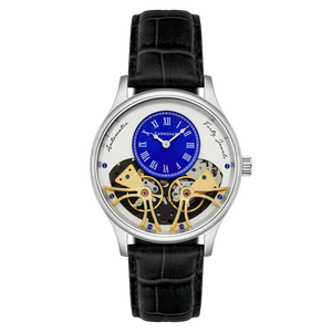 Scientists Faraday Mechanical Automatic White / Genuine Leather | White Dial