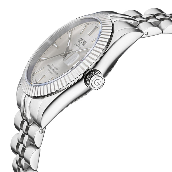 West Village Sellita SW200 Silver/Silver,Silver band | Silver Dial