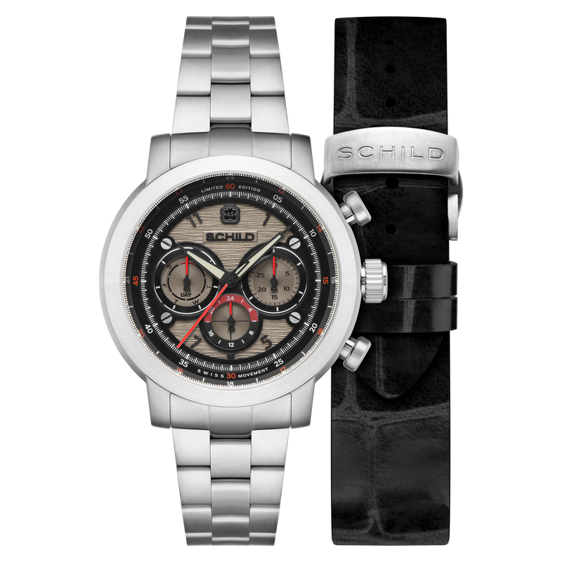 HEINRICH SWISS MULTIFUNCTION LIMITED EDITION LIMITED EDITION GREY / STAINLESS STEEL |  Dial