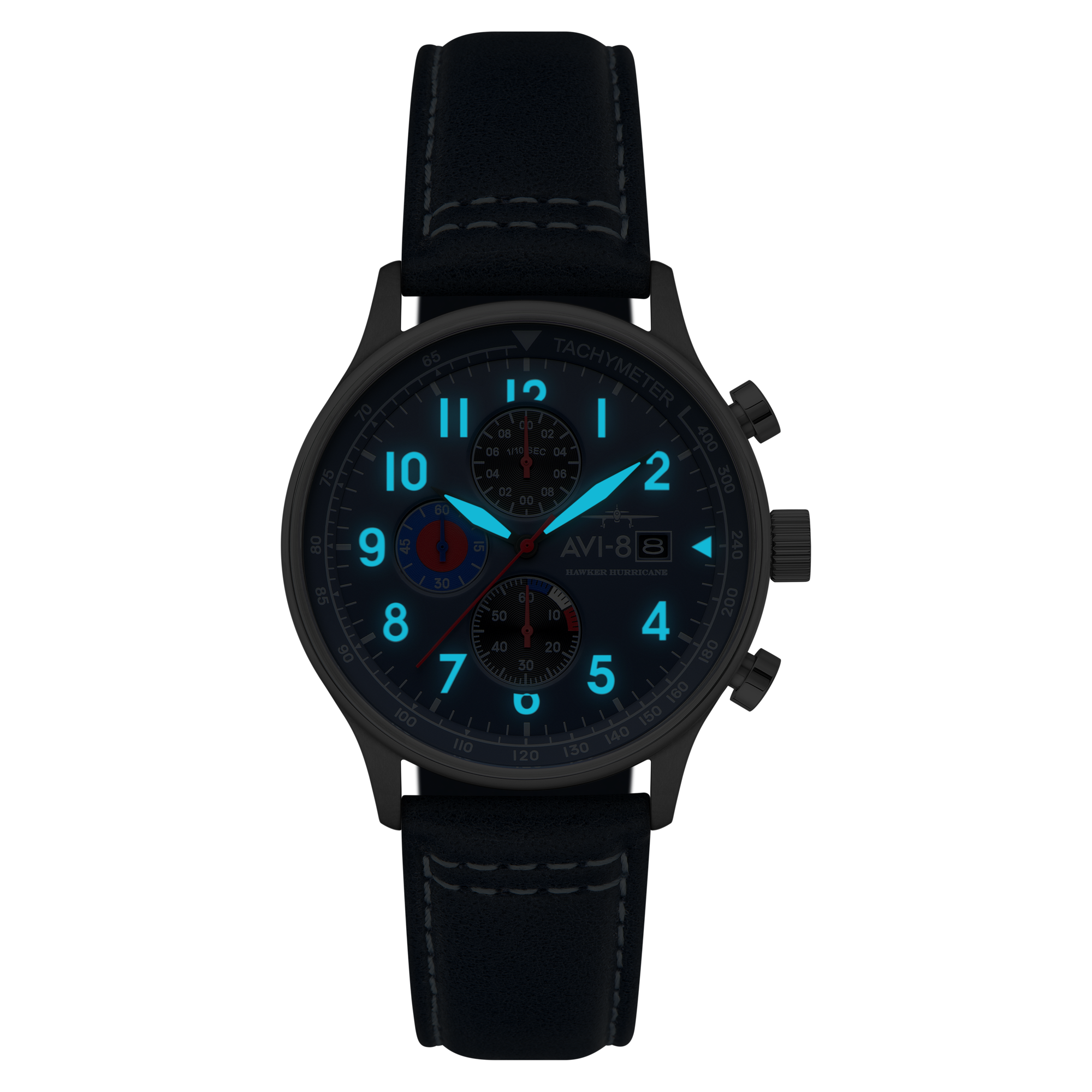 Classic Chronograph Blue / Leather Blue Dial
