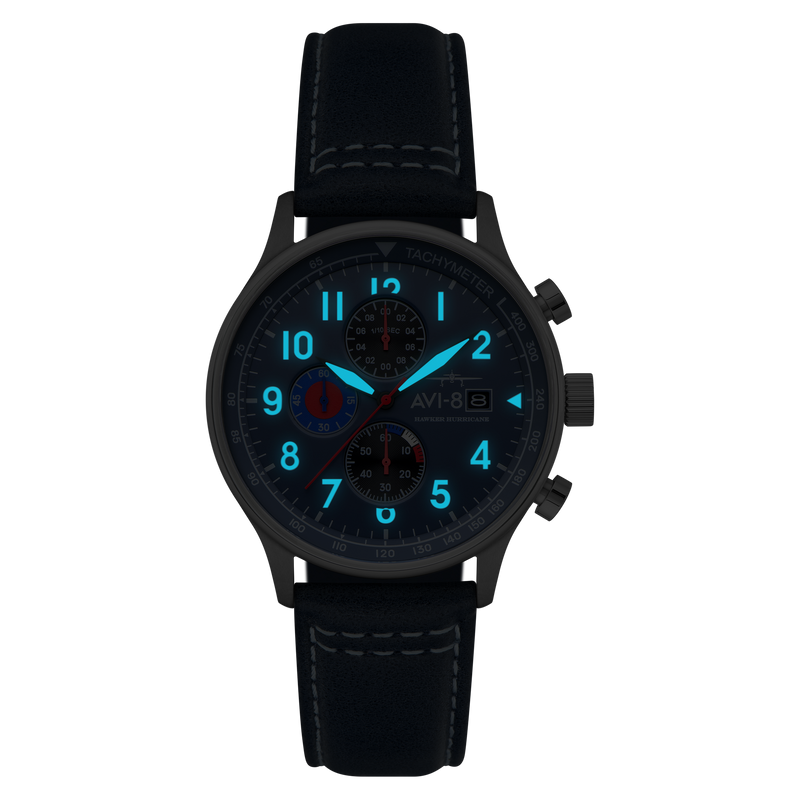 Classic Chronograph Blue / Leather Blue Dial