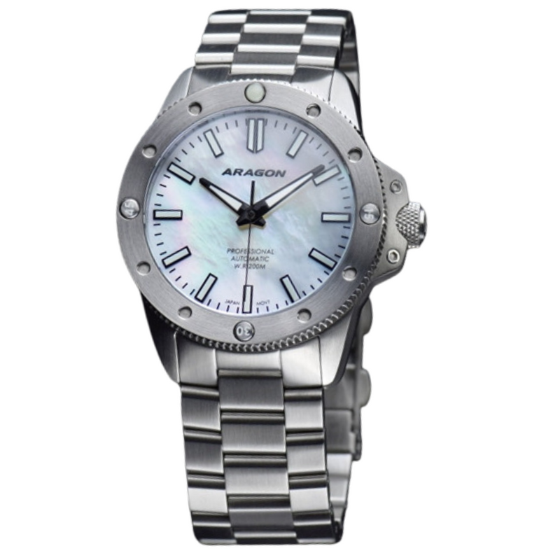 Matador 42 Automatic White Mother of Peal Dial | Mother of Peal Dial