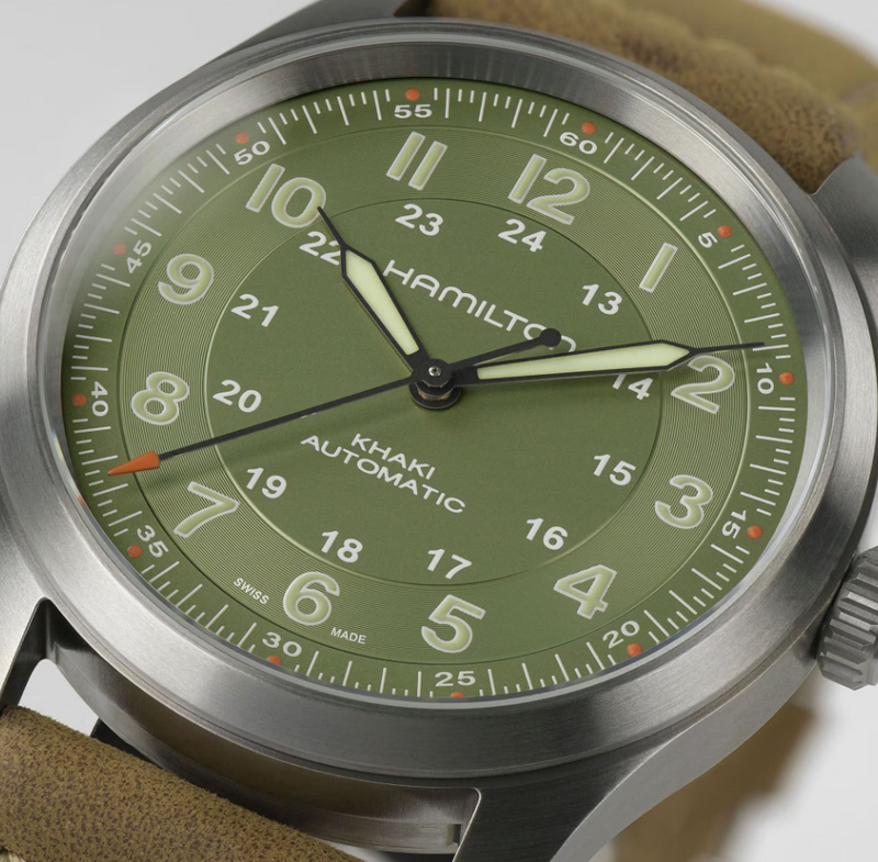 Khaki Field Titanium Auto | Green Dial