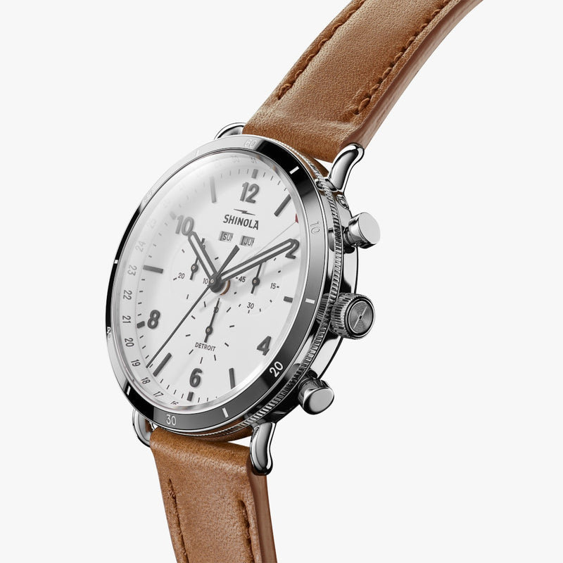 Canfield Chrono 45mm White | White Dial
