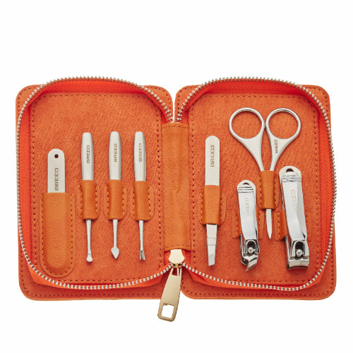 Katana 8 Piece Surgical Steel Groom Kit Orange