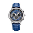 Apostle Custom Enamel Dial Watch Blue/Silver | Multi-colored Dial