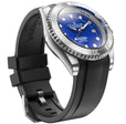 Damascus Swiss Automatic SW200 Deep Marine Explorer II Damascus/Blue Dial/Black Strap | Blue Dial