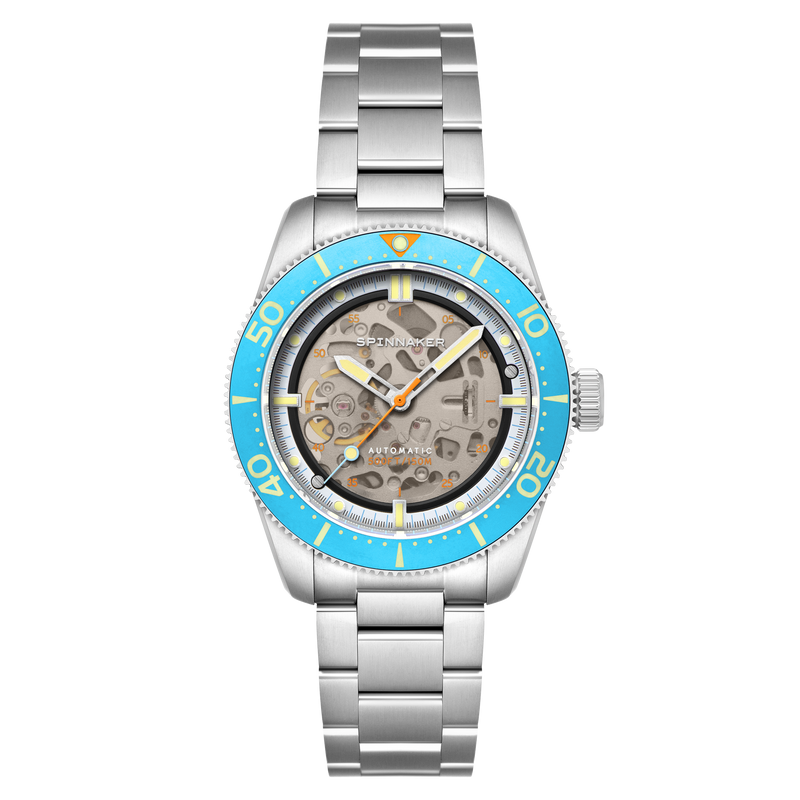 Croft 42 Skeleton Automatic Blue / Stainless Steel | Black Dial