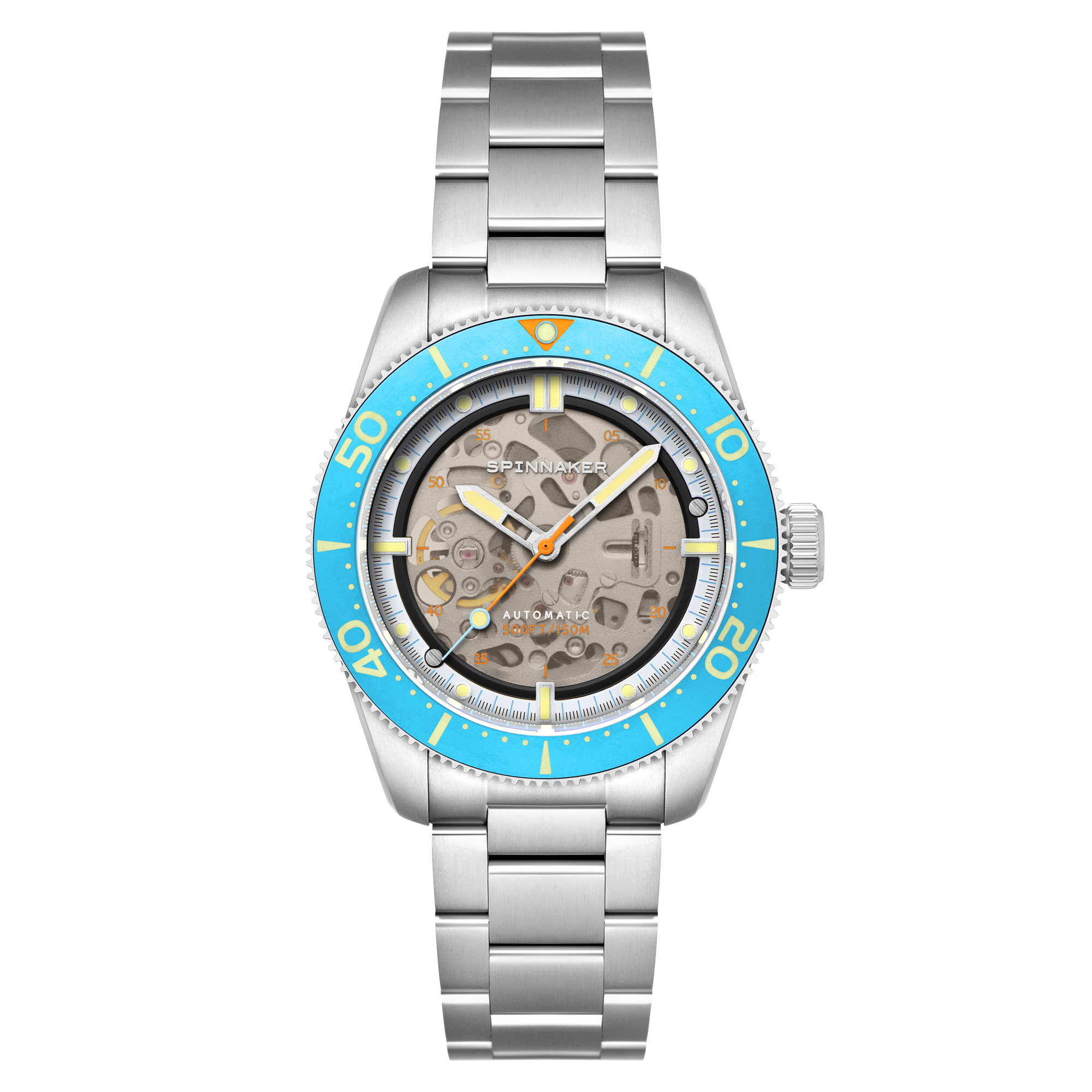 Croft 42 Skeleton Automatic Blue / Stainless Steel | Black Dial