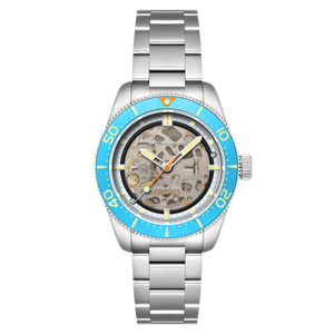 Croft 42 Skeleton Automatic Blue / Stainless Steel | Black Dial