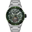 Polaris Green / Stainless Steel | Green Dial