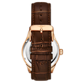 Denmark Automatic Skeleton Watch Brown/Leather | White Dial