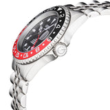Selita SW330 GMT Diver watch Ceramic rotating bezel black red