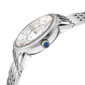 Marsala GV2 Women's Diamond Swiss Quartz Watch, White MOP dial, 8 Diamonds, SS Bracelet | White Dial