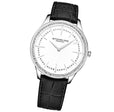 Symphony-3985.1 Black Leather | Silver Dial