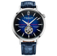 Quasar Skeleton Automatic 42mm Blue/Leather | Blue Dial