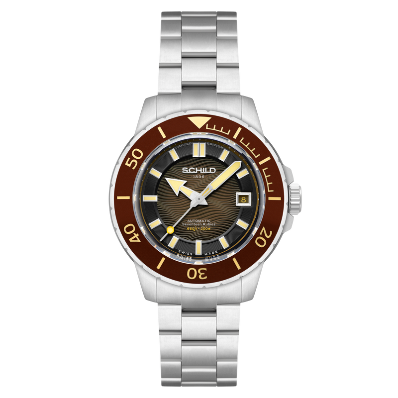 Hermann Swiss Automatic Limited Edition Brown / Stainless Steel | Brown Dial
