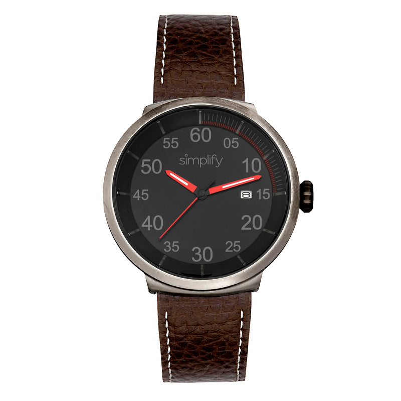 The 7100 Dark Brown/Red | Black Dial