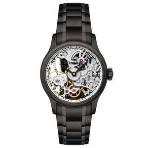Bauer Mechanical Skeleton Silver / Stainless Steel | Silver Dial
