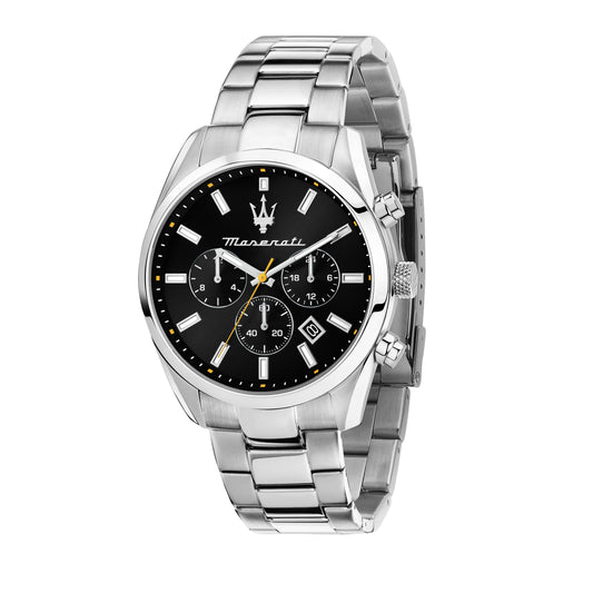 ATTRAZIONE Black / Stainless Steel Black Dial