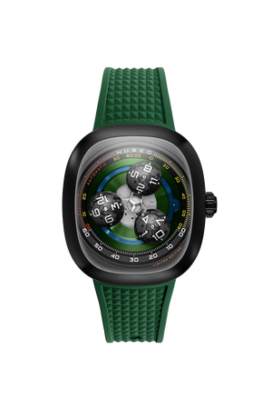 Tri-star Orbit Automatic Limited Edition Green / Rubber | Green Dial