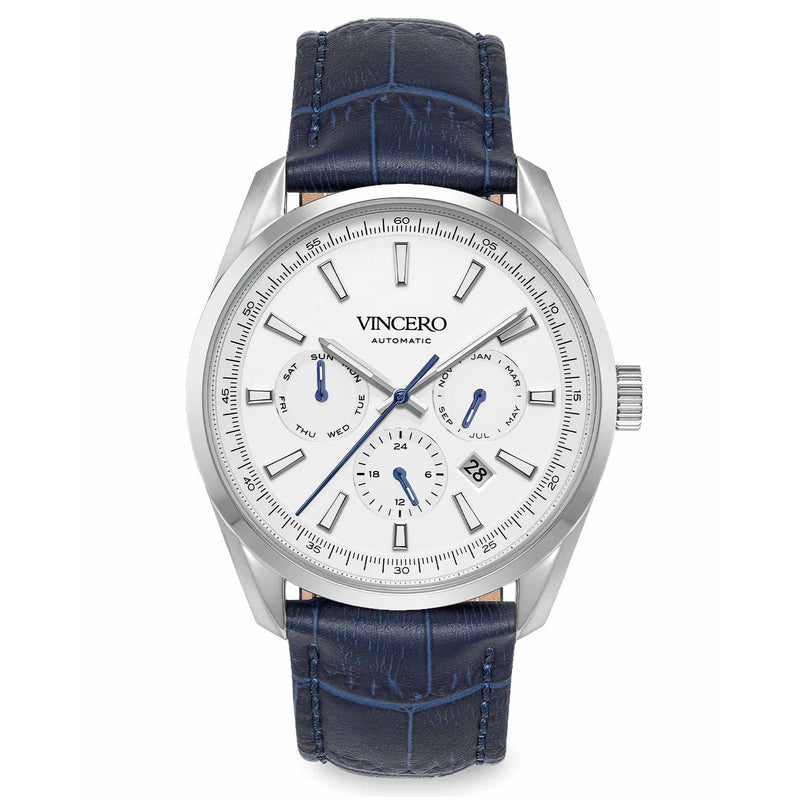 THE RESERVE AUTOMATIC - BLUE/SILVER Blue/Silver | White Dial