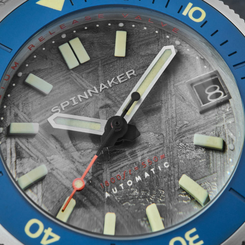 Piccard Automatic Meteorite Limited Edition Grey & Blue / Stainless Steel |  Dial