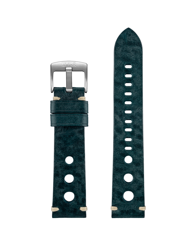 Rally Straps Green / Leather