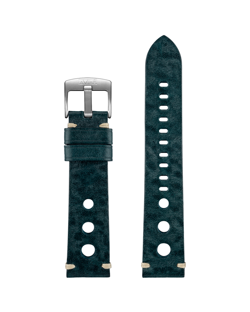 Rally Straps Green / Leather