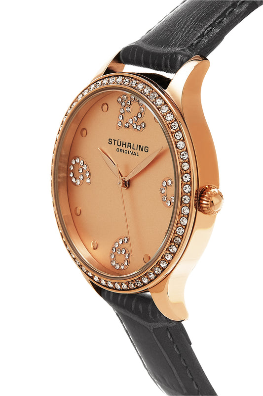 Vogue Gray Leather | Salmon Dial