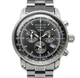 100 Jahre Chronograph Black with Metal Bracelet | Black Dial