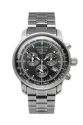 100 Jahre Chronograph Black with Metal Bracelet | Black Dial