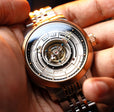 Heinrich Cyclone Tourbillon Limited Edition Silver / Steel & Gold Stainless Steel | Silver Dial