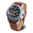 ATOMIC AGE OPPENHEIMER Blue/Leather | Blue Dial