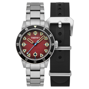 JMT - DW Global Explorer II Red / Stainless Steel | Red Dial