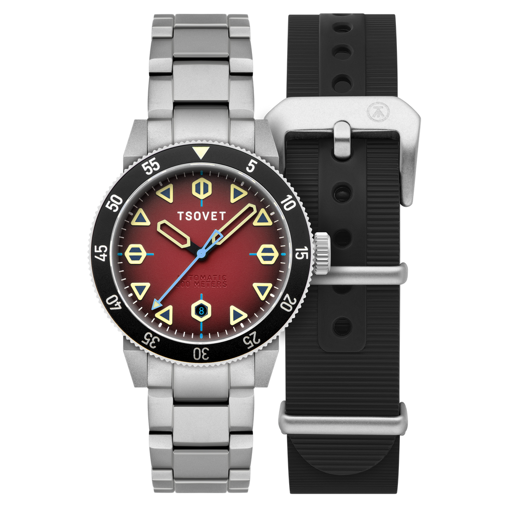 JA DUBOW size40 希少B-2 タロンジップ　ロストワールド JMT - DW Global Explorer II Red / Stainless Steel | Red Dial