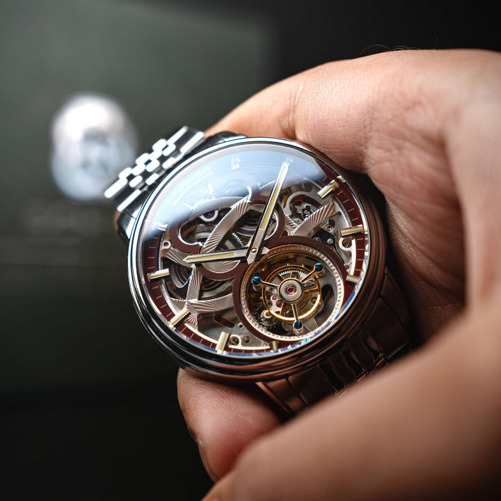 Maximillian Tourbillon Limited Edition Red / Steel Stainless Steel | Red Dial