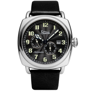 Officer's Coin Automatic Steel/Black/Black | Black Dial