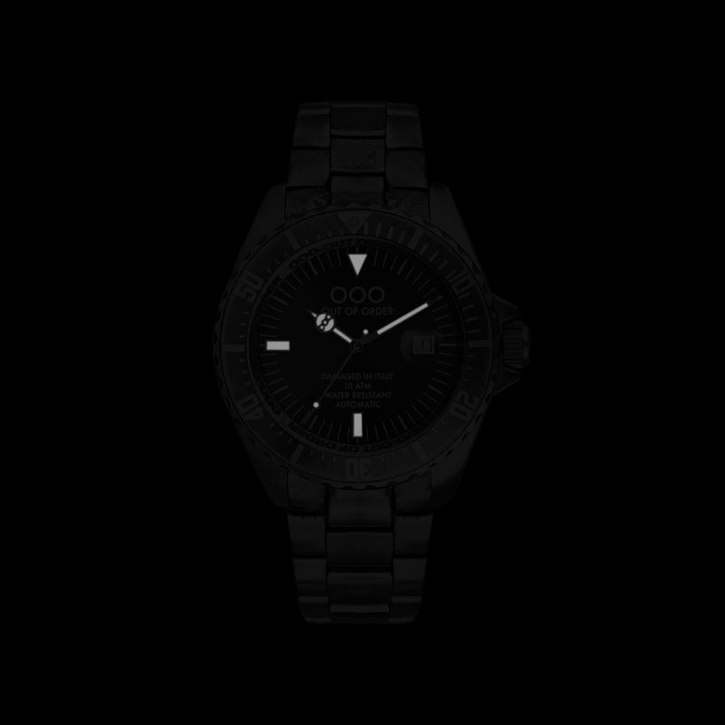 OUT OF ORDER - BLUE AUTOMATICO - ITALIAN WATCHES