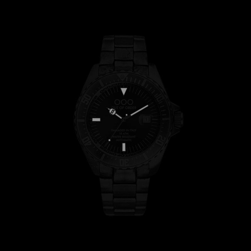 OUT OF ORDER - BALCK AUTOMATICO - ITALIAN WATCHES