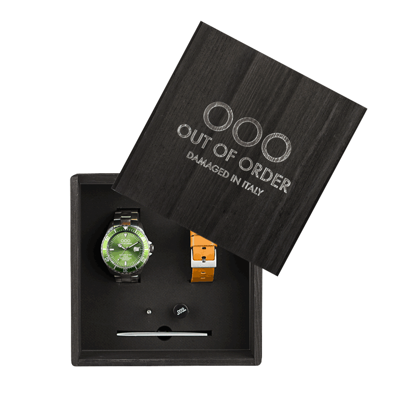 OUT OF ORDER - GREEN AUTOMATICO - ITALIAN WATCHES